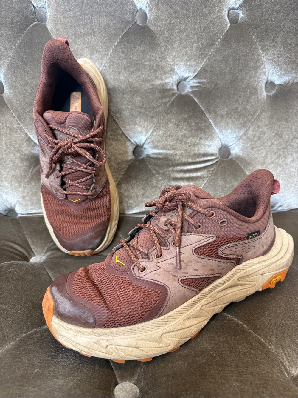 Hoka Anacapa 2 Brown Trail Running Sneakers